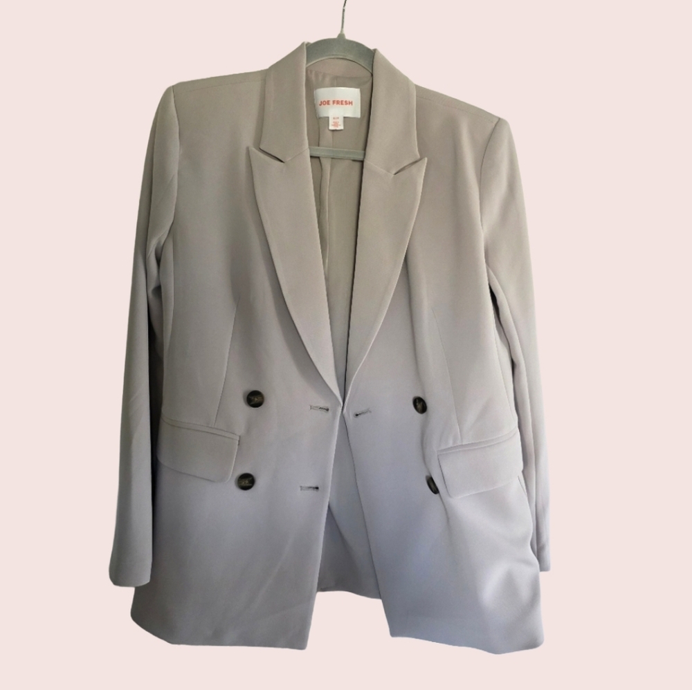 🐚 Joe Fresh Seashell Taupe Blazer 🦪